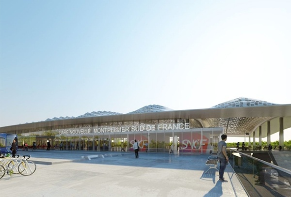 TGV MONTPELLIER SUD DE FRANCE TRAIN STATION