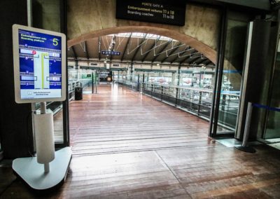 Afficheur SAM COTEP Terminal Eurostar Paris Nord