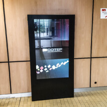Borne interactive 55'' COTEP - gamme indoor (EM Lyon Business School, Campus Ecully)