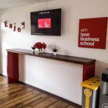 Afficheur Slim 46'' COTEP - gamme indoor (EM Lyon Business School, Campus Ecully)