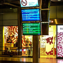 Afficheur IC 46'' COTEP - gamme indoor (Gare SNCF Saint-Lazare, Paris)