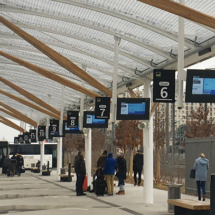 Afficheur TFT 32'' COTEP - gamme outdoor (Gare routière SNCF - Rennes)